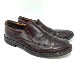 Clarks Mens Leather Loafer Slip On Soft Non-Slip